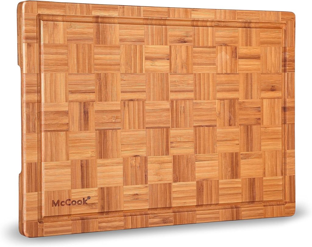 Fresh vegetables sliced on cutting board with McCook knives - View 2